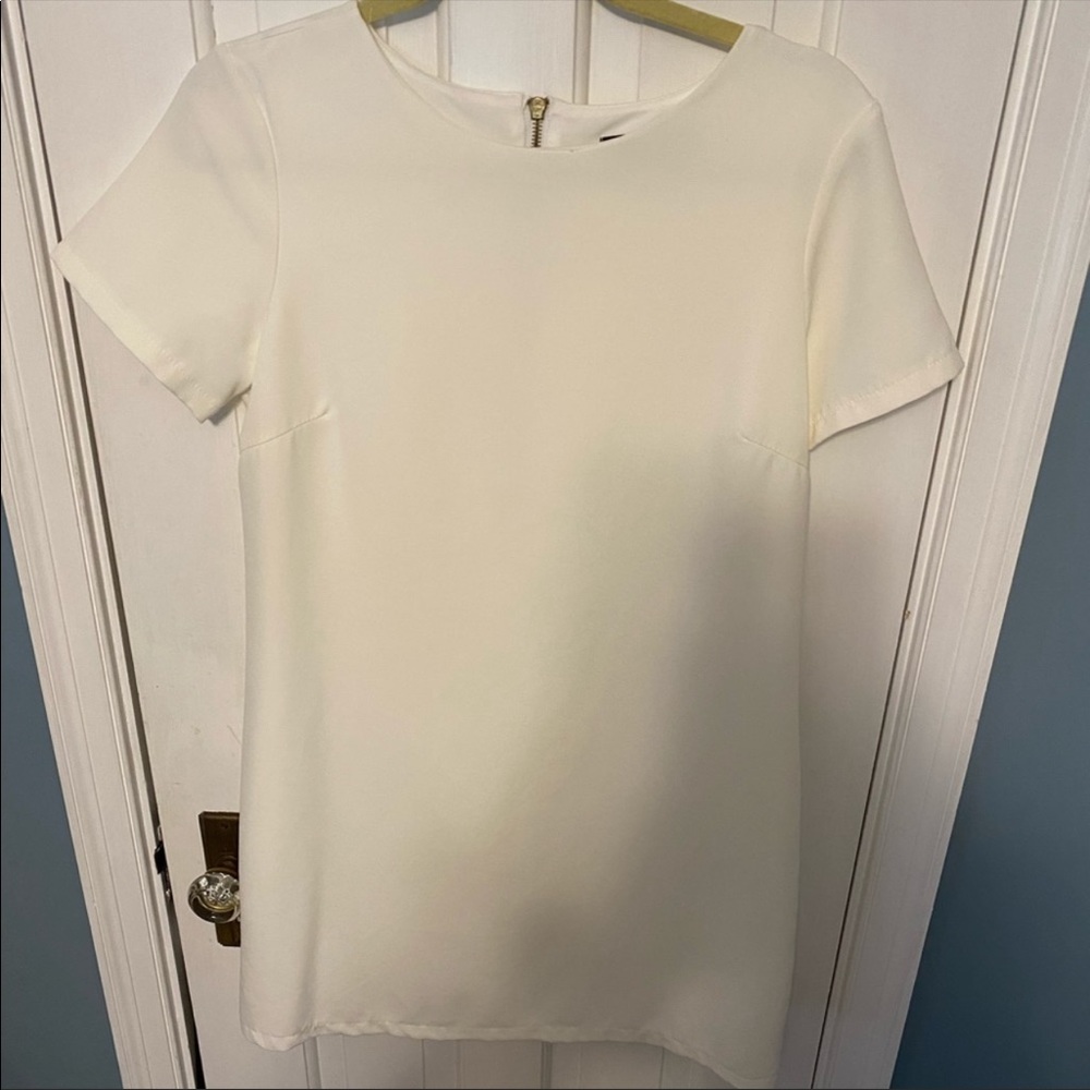 Lulu's Simple White Shift Mini Dress - Picture 6 of 10
